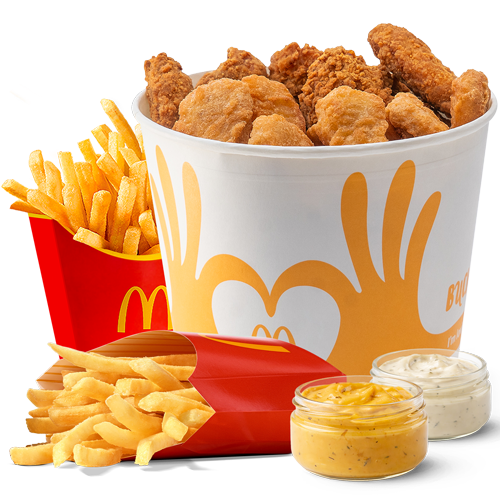 McNuggets & Aripi Crispy Bucket *slab picante